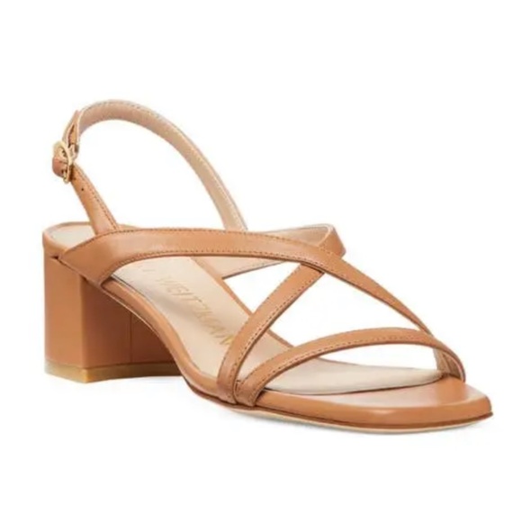 Stuart Weitzman Shoes - NIB | Stuart Weitzman Oasis 50 Block Sandals Tan | Sz 10